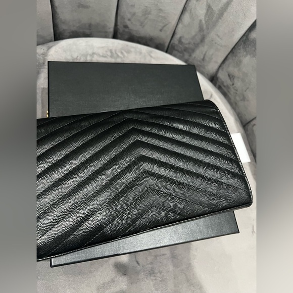YSL Cassandre Monogram Wallet on Chain quilted black - Picture 11 of 16